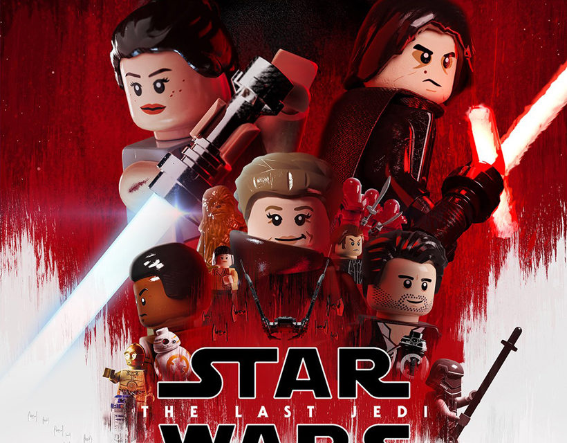 Póster de Star Wars: Los Últimos Jedi en versión LEGO